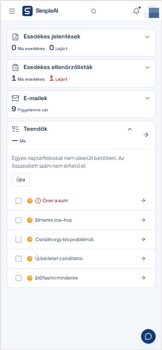 SimpleAI mobil céges áttekintés
